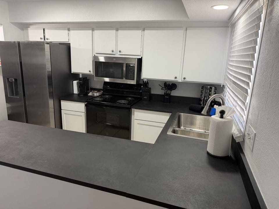 Spacious kitchen with full-size appliances and plenty of prep space