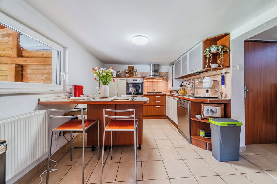 Kitchen and dining area