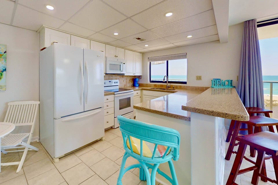 The kitchen has everything you need to whip up something special