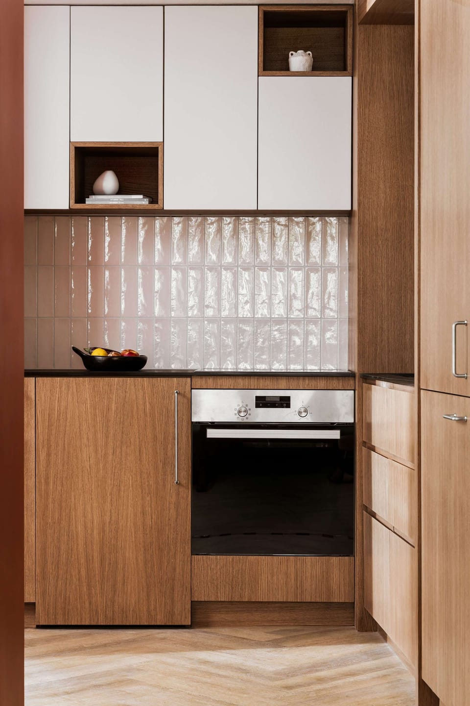Fully Equipped Kitchenette with Modern Cabinets
