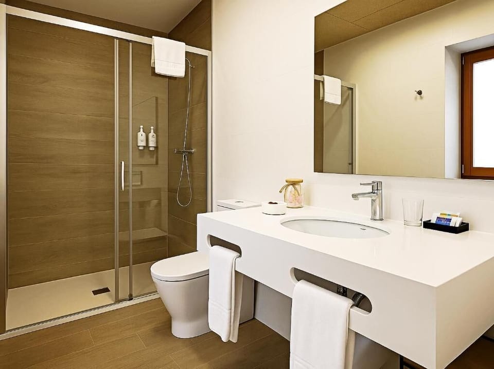 Bathroom | Shower, hair dryer, towels, soap