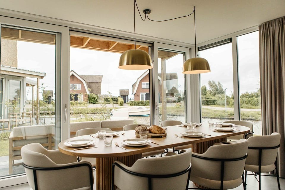 dining room with a view