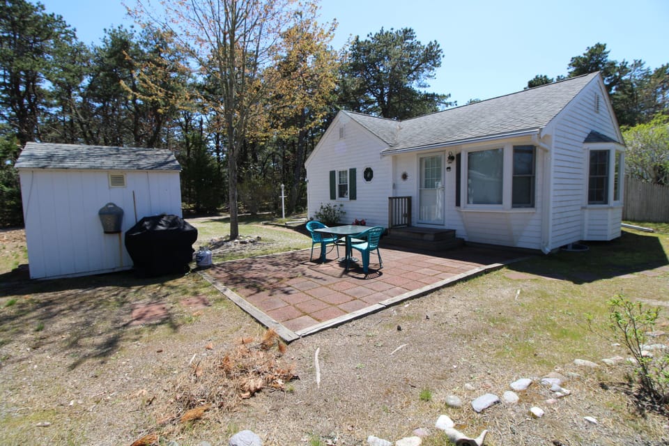 Patio With Outdoor Dining and Gas Grill