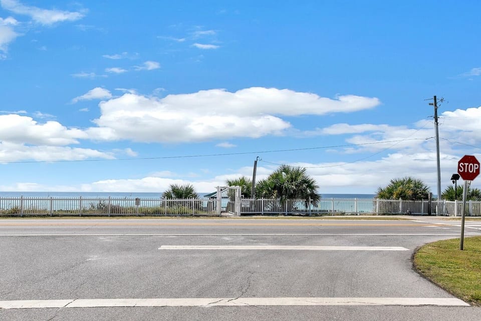 The beach is just across the street. Sand, surf, and sunshine only steps from your door.