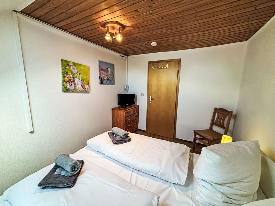 Bed, Bedroom, Wall, Bed Sheet, Wood, Interior Design, Flooring, Bedding, Floor, Bed Frame