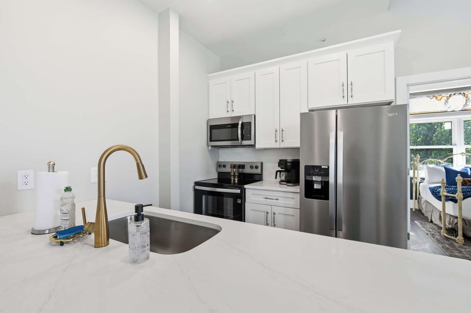Condo, 1 Queen Bed, Kitchen (The Bavarian Inn 4) | Private kitchen
