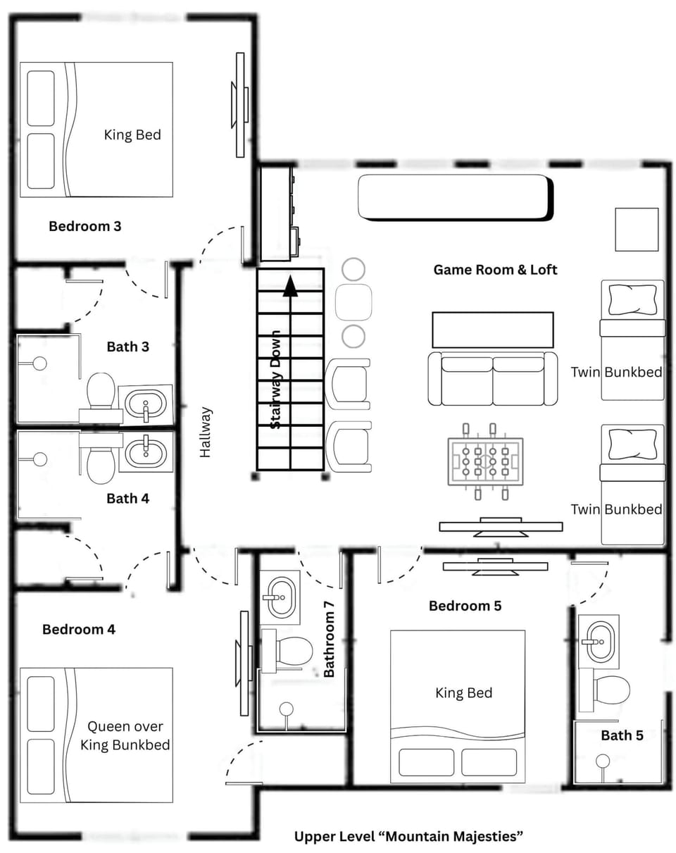 House | 6 bedrooms, high-speed internet
