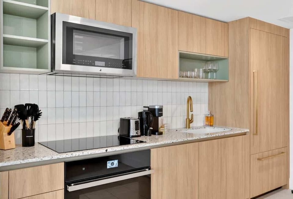 Fully equipped kitchen for home-style meals