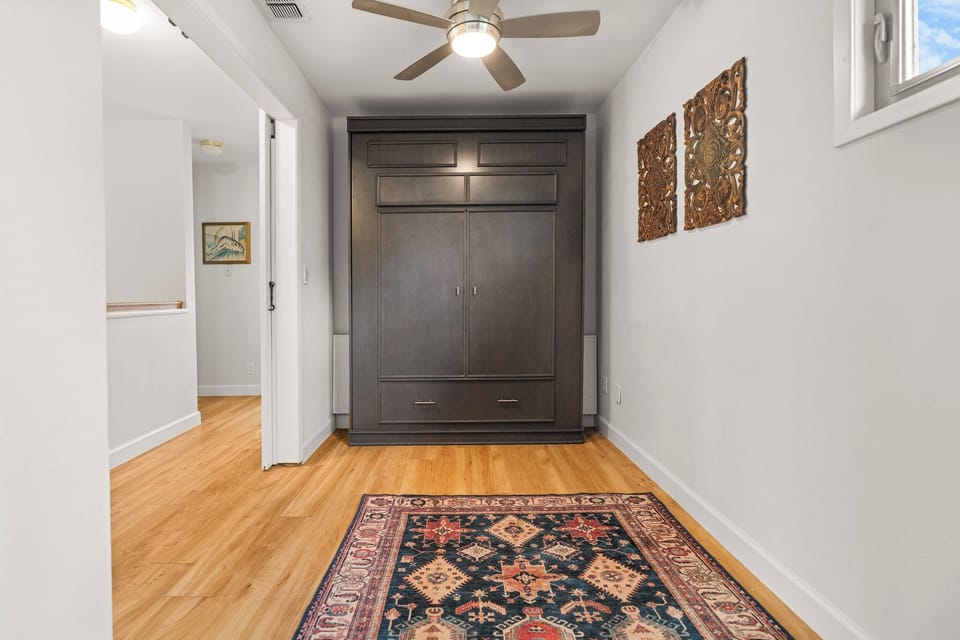 Murphy bed in wall.