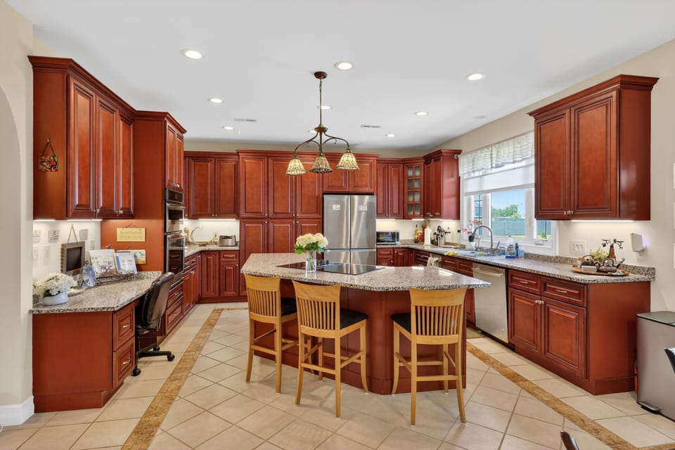 Indoors, Kitchen, Floor, Kitchen Island, Flooring