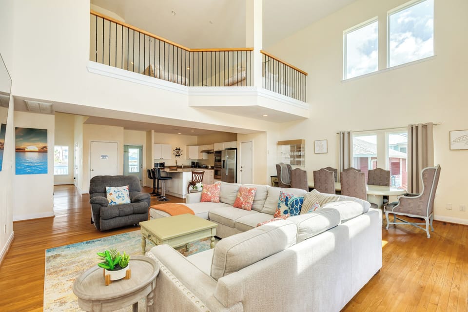 Open living area makes spending time together a breeze