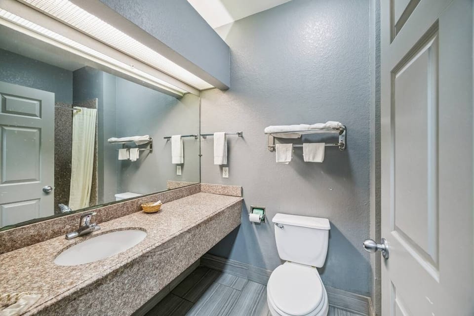 Towels, soap, toilet paper