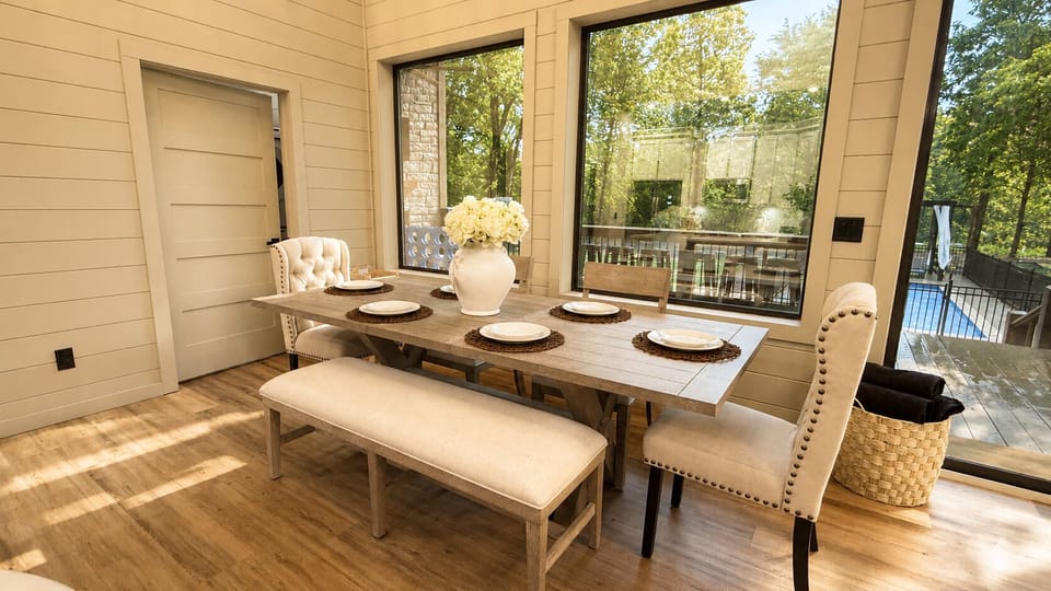Dining Room: Savor meals with stunning views in this bright, inviting dining space!