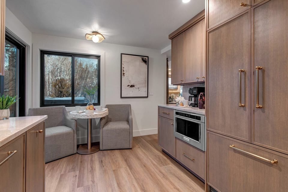 Morning delights taste better at the inviting dinette seating