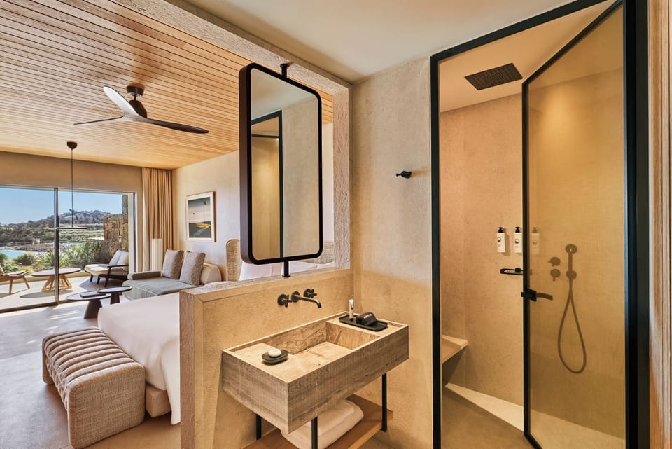 Paraga Junior Suite Jacuzzi, Sea View | Bathroom