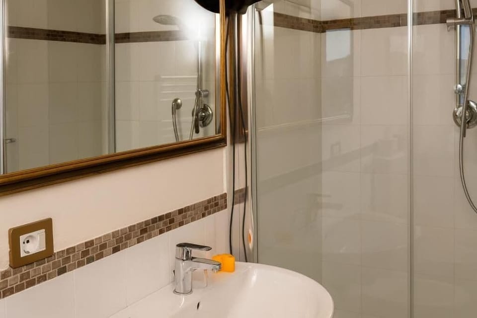 Free toiletries, hair dryer, bidet, towels