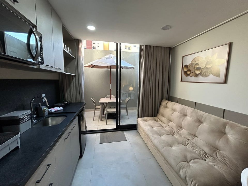 Superior Studio Suite, 1 Queen Bed with Sofa bed, Non Smoking, Pets Allowed | Living area | 40-inch Smart TV with cable channels