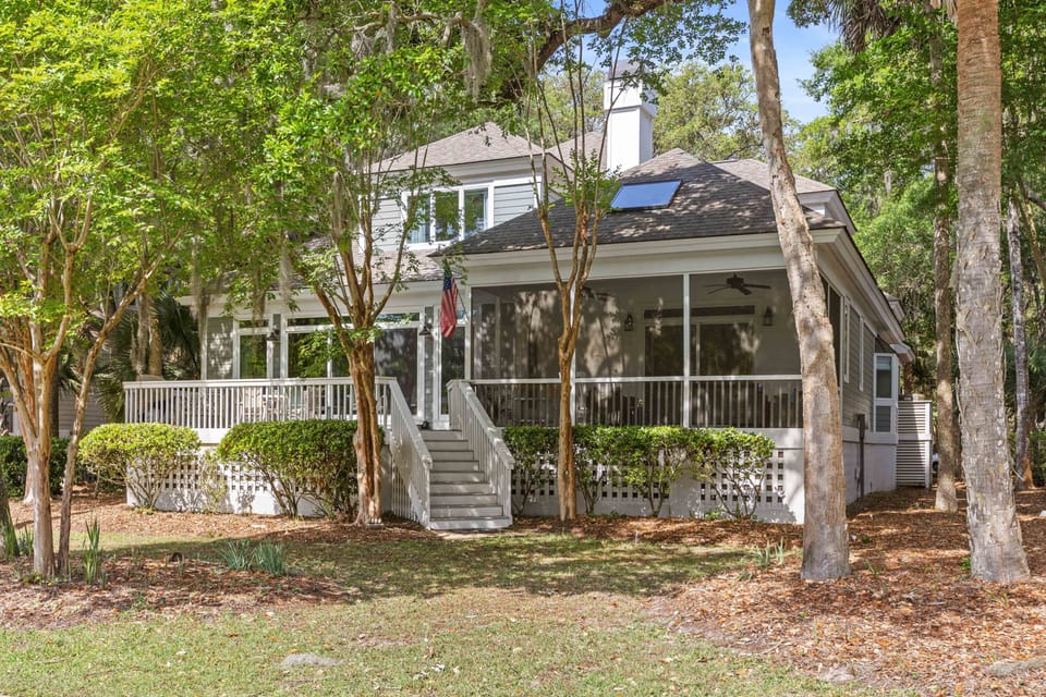 Our home seen from the golf course