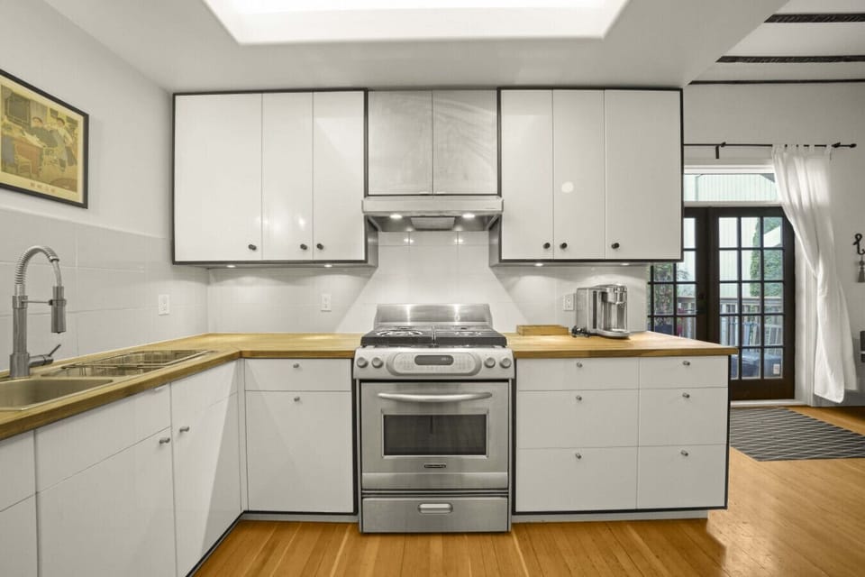 Fully equipped kitchen for home-cooked meals.