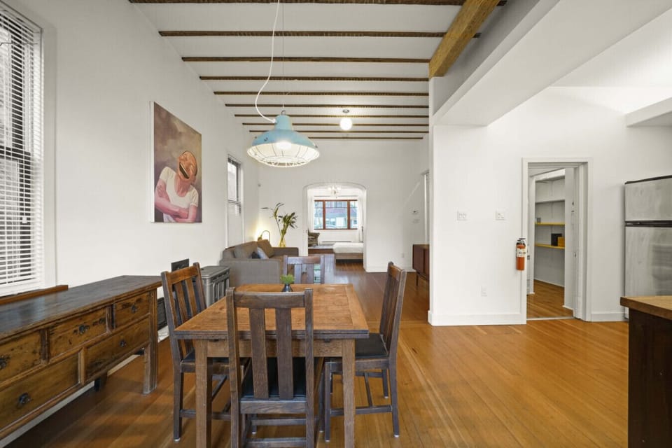 Open dining space connected to the living area.
