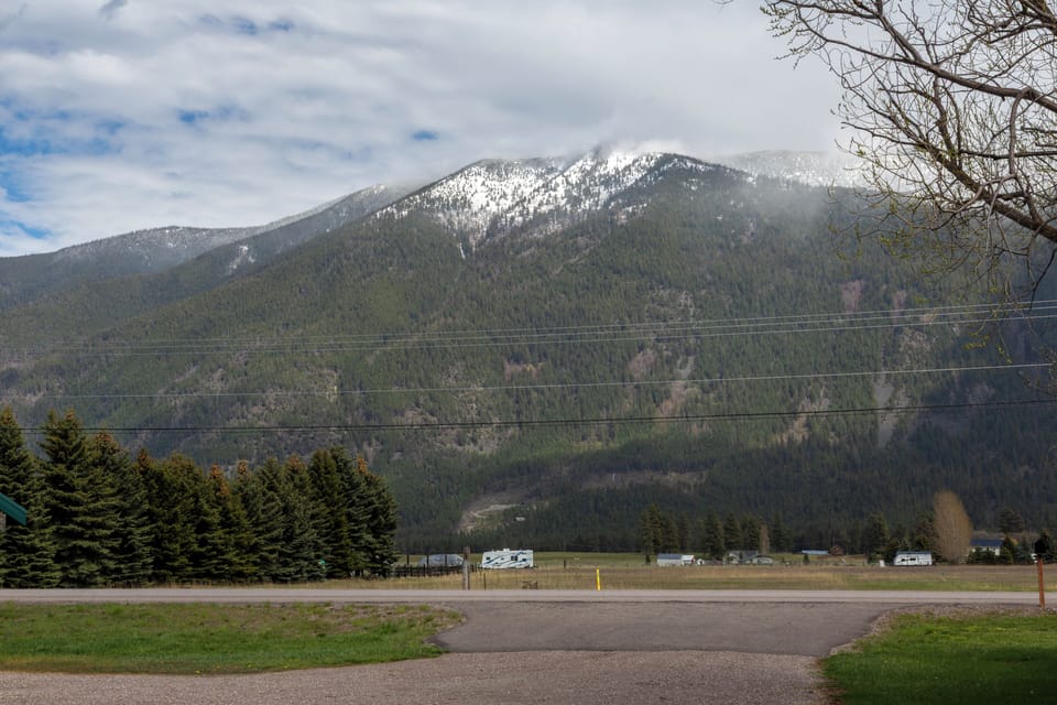 Mountain views.