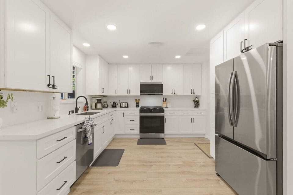 Remodeled and fully stocked kitchen