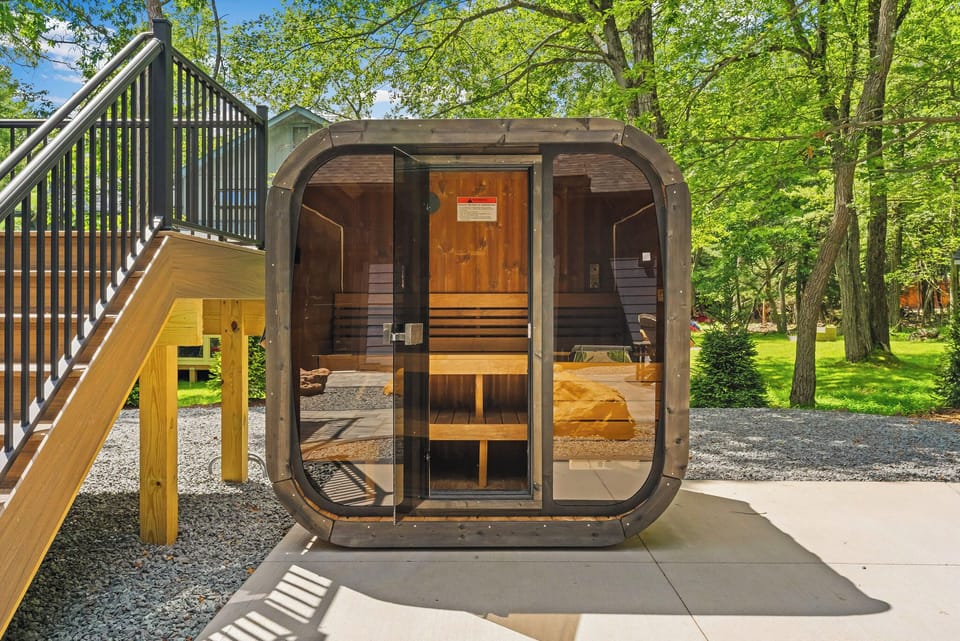 Enjoy the Outdoor Sauna after a long day on the slopes or trails.