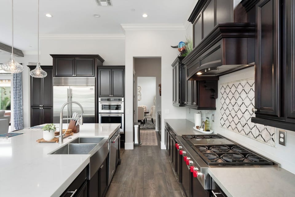Kitchen with Sub Zero Fridge