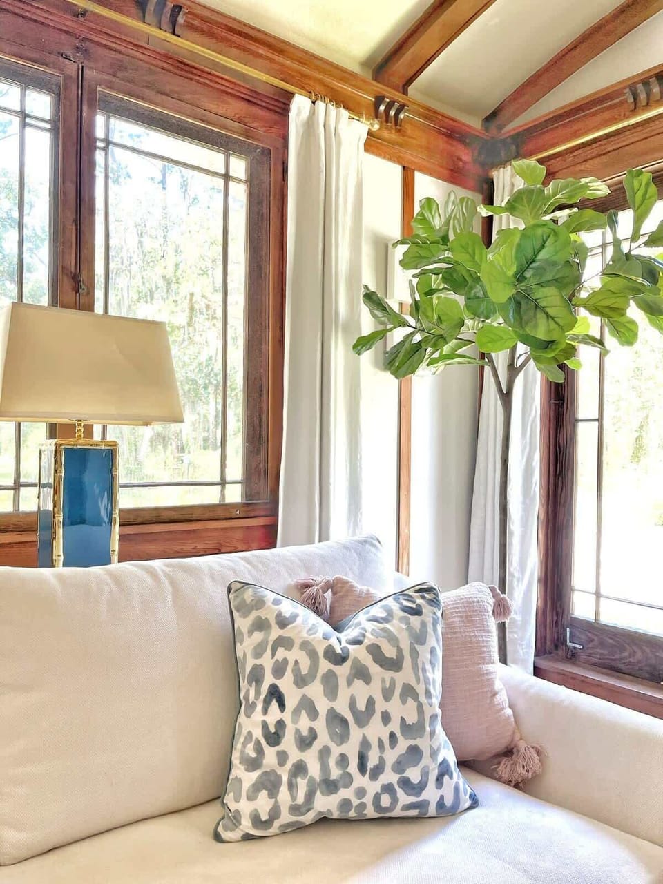 The home was renovated while maintaining the original details and character.