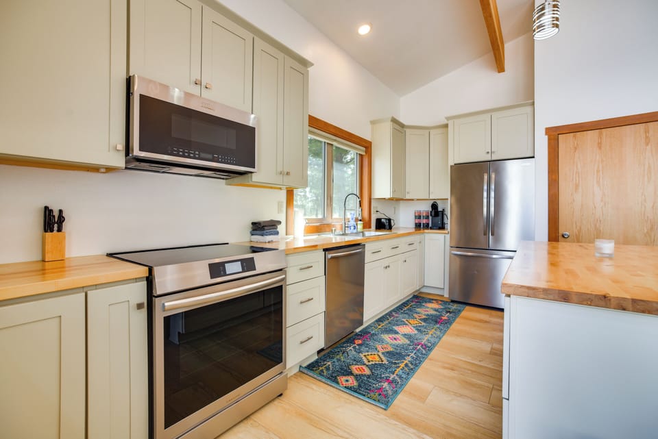Property Interior | Single-Story Home | Radiant Heating | Free WiFi