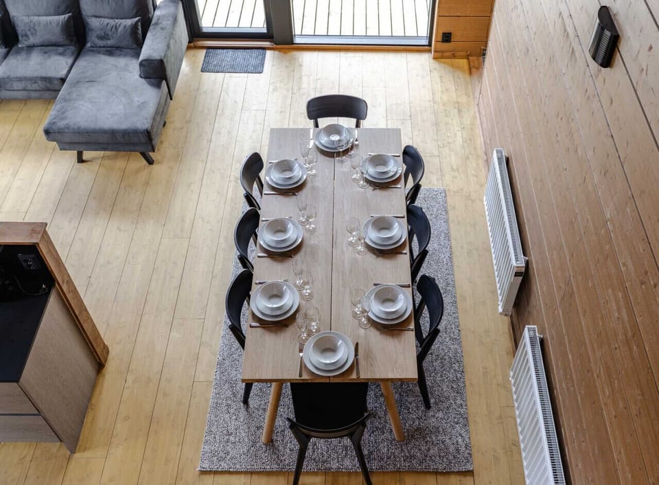 The spacious layout allows for easy movement and comfortable group dining without ever feeling crowded.