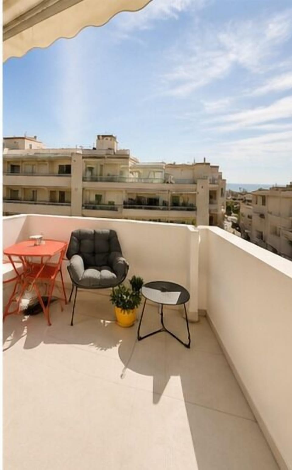 terrace with sea view