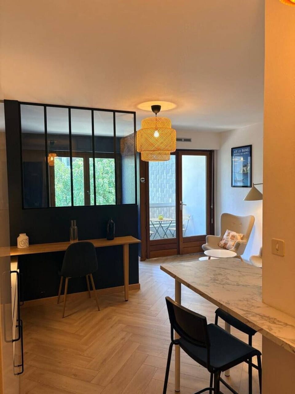 Verrière et table