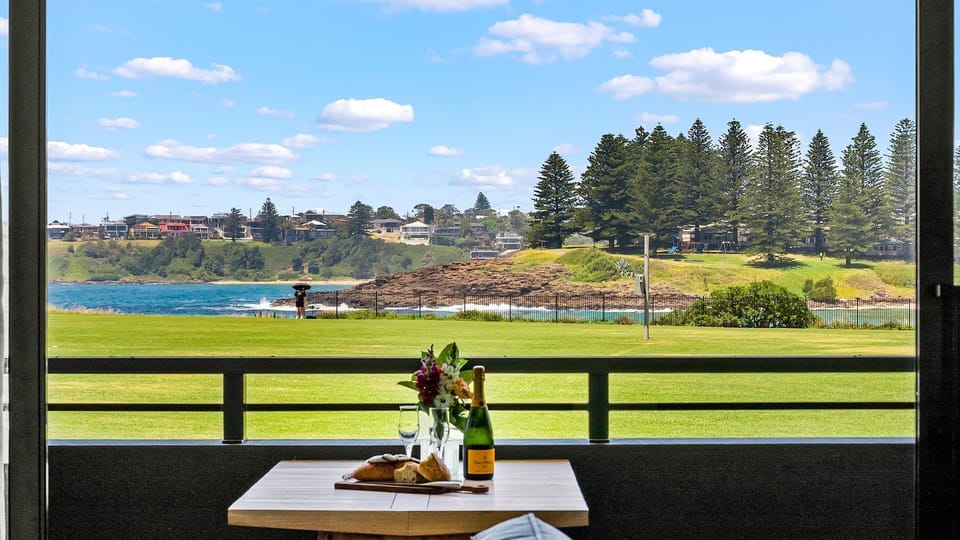 Balcony overlooking Chittick Oval to Surf Beach