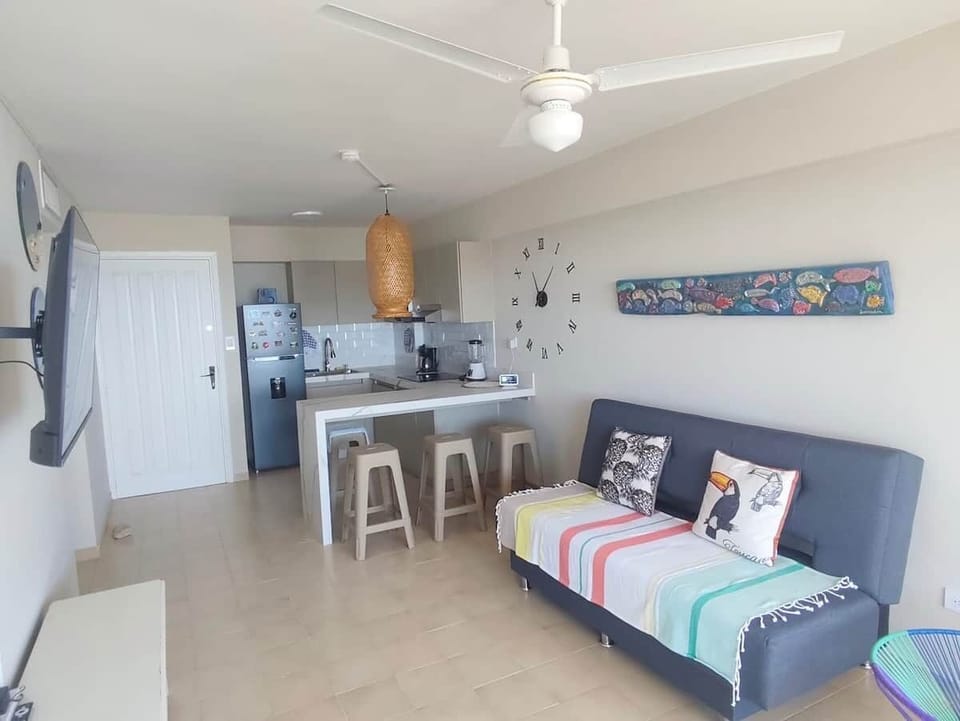 Living room with sofa bed