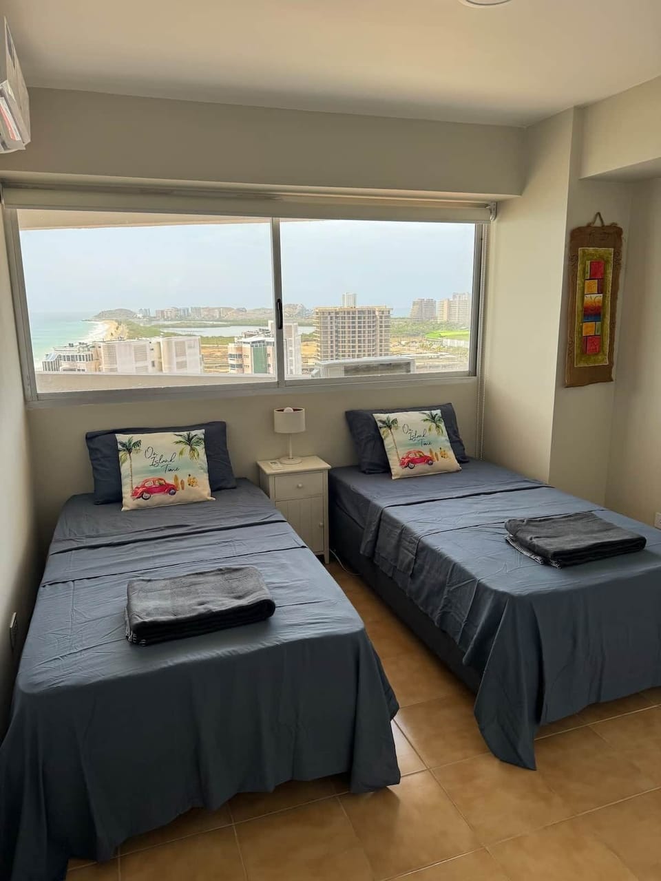 Second bedroom with two single beds