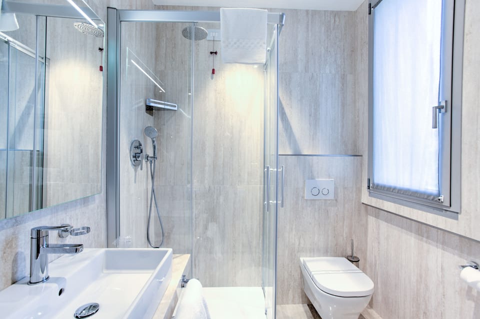Free toiletries, hair dryer, slippers, bidet