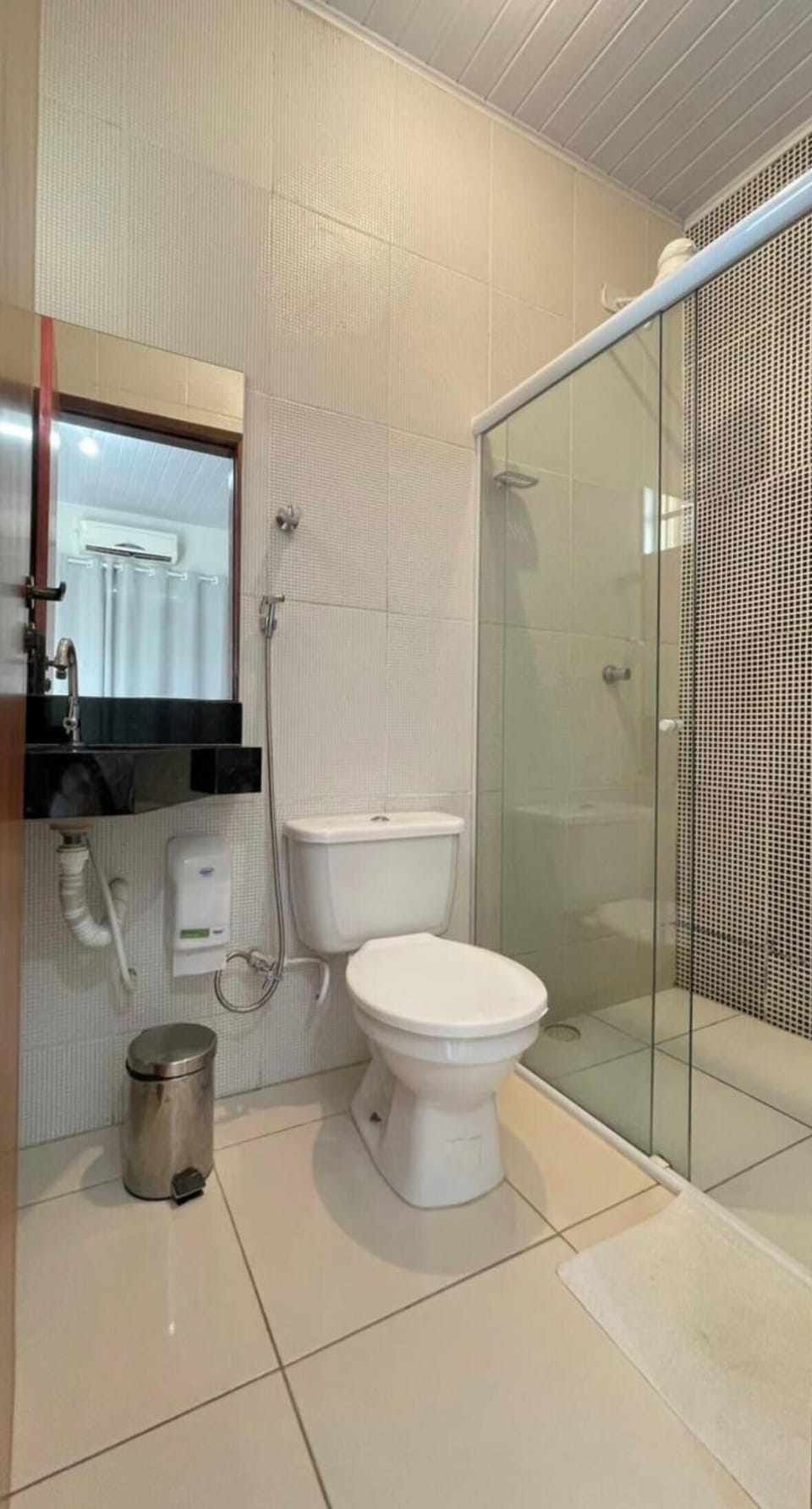 Double Room, Lanai, City View | Bathroom | Shower, towels, soap, toilet paper