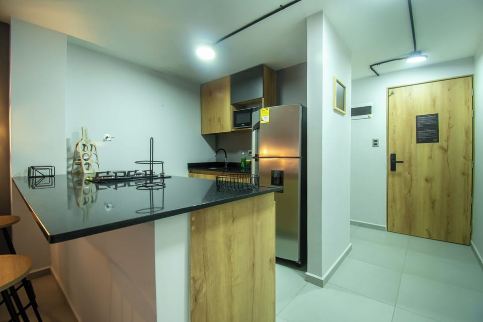 Studio, Garden View | Private kitchen | Full-size fridge, microwave, dishwasher