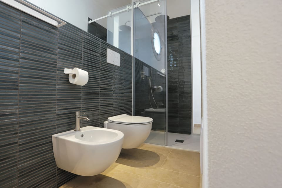Classic Double Room | Bathroom | Shower, hair dryer, towels, soap