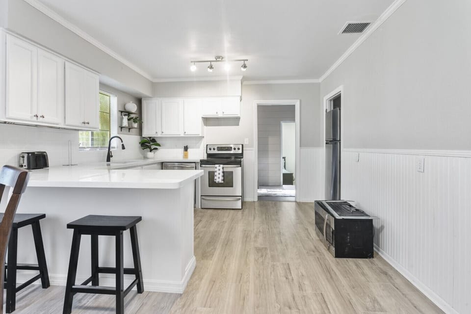 Enjoy cooking in the bright and inviting kitchen