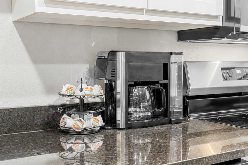 The open kitchen is well equipped for an unforgettable getaway​