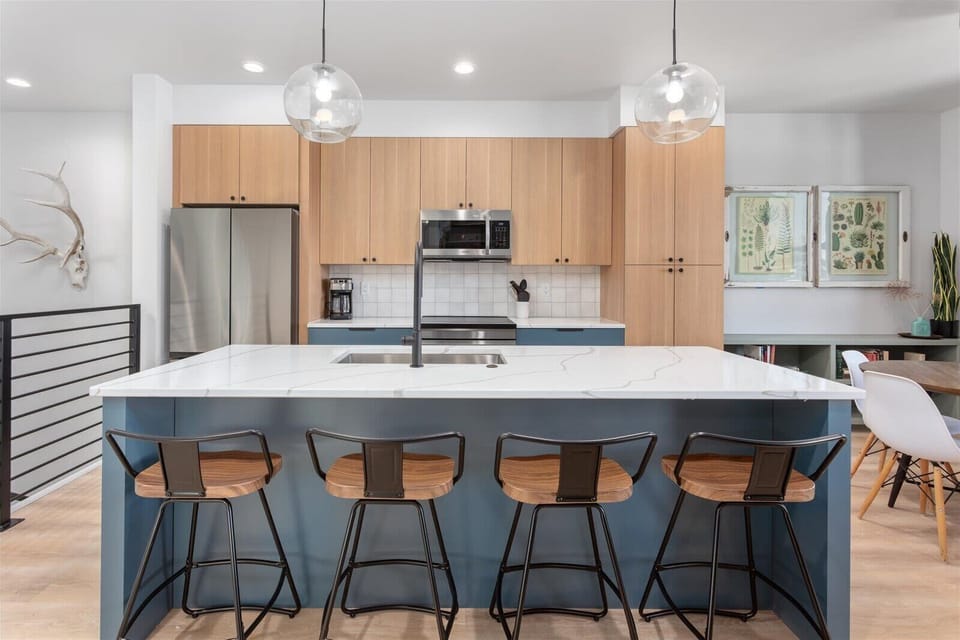 Full kitchen stocked with everything you need to prep meals during your adventure to Salida