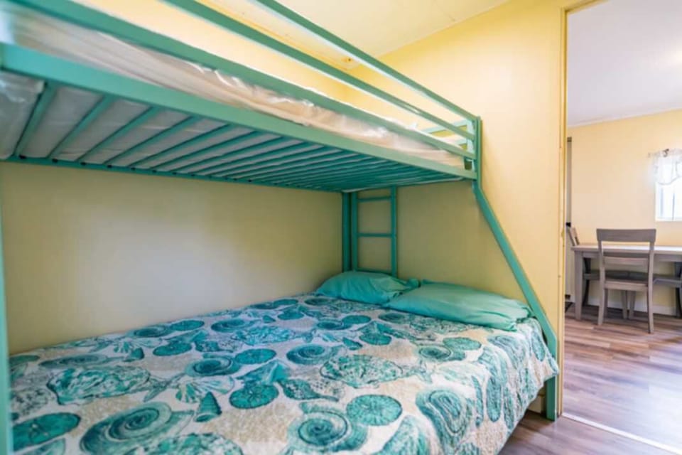 Interior of Cabin #5 Bedroom 2 Door
