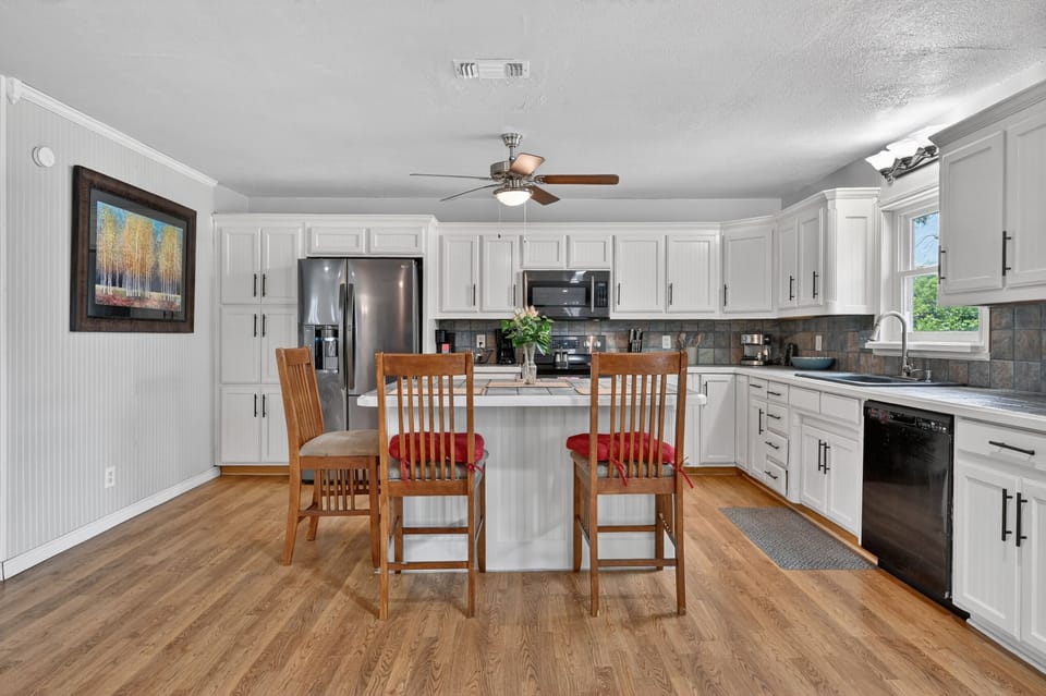 Kitchen upstairs on left wing