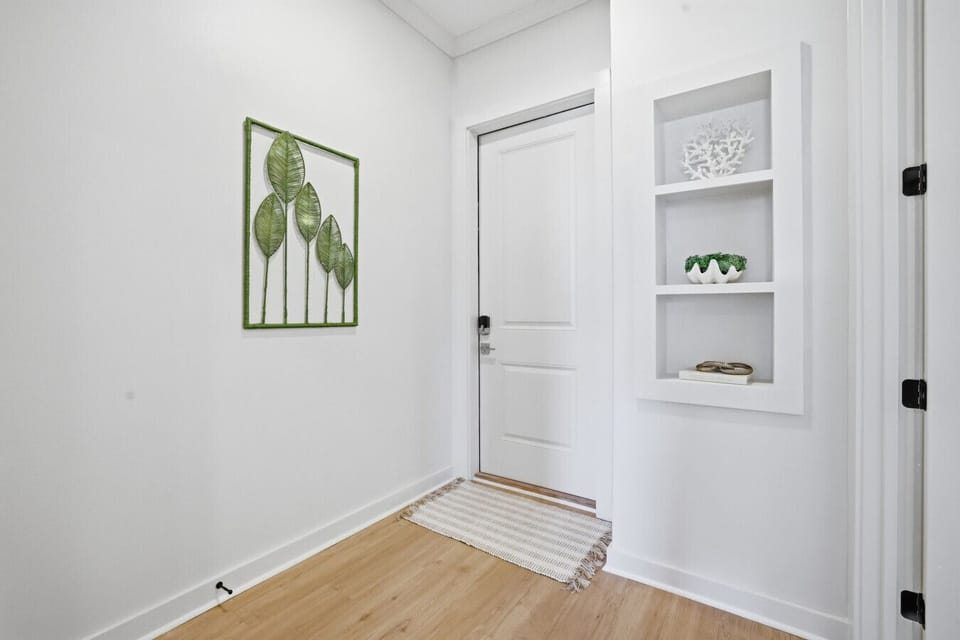 Bright and welcoming entryway