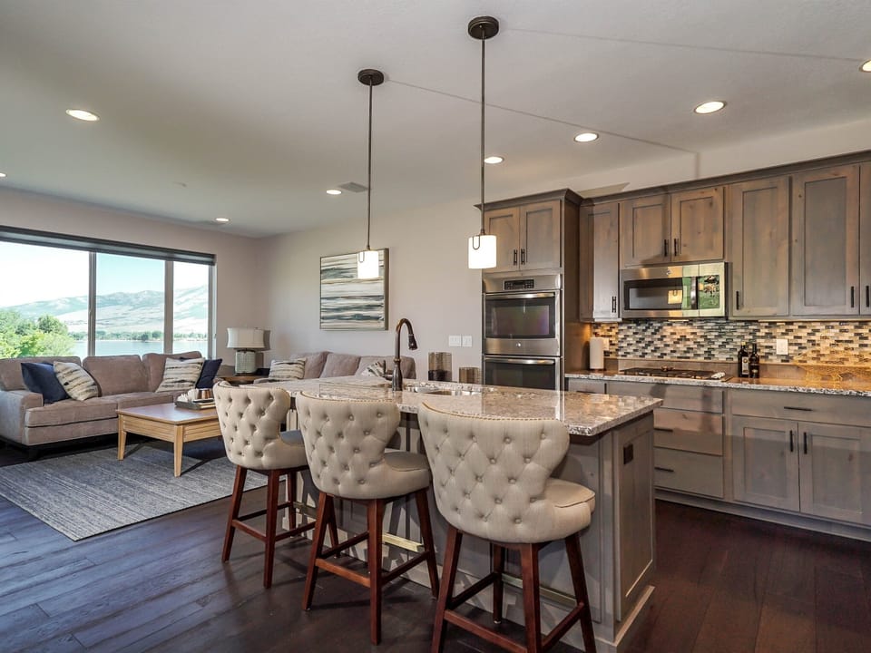 Beautifully designed kitchen with large island for entertaining.
