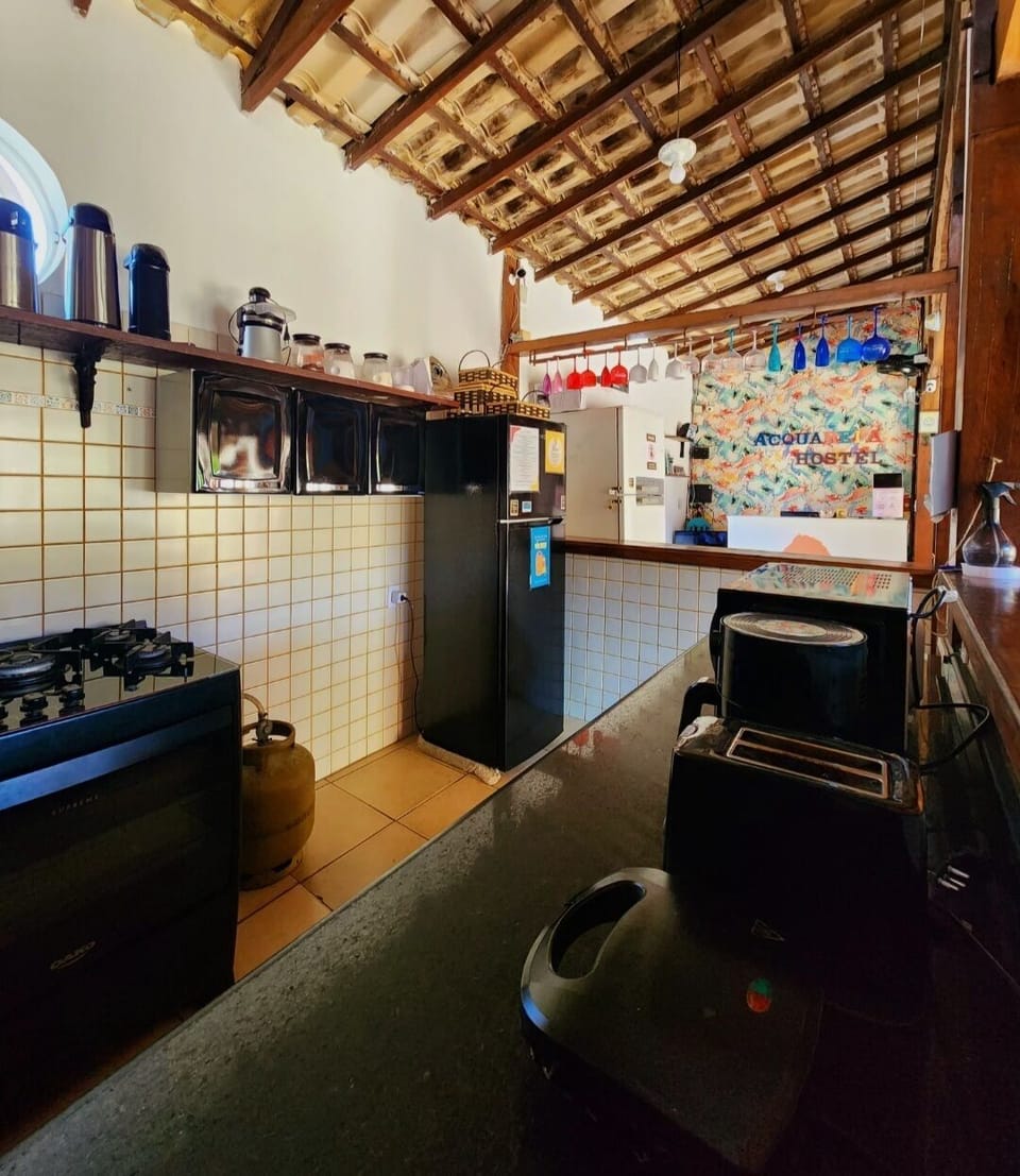 Shared fridge, microwave