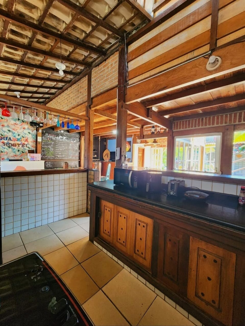 Shared fridge, microwave