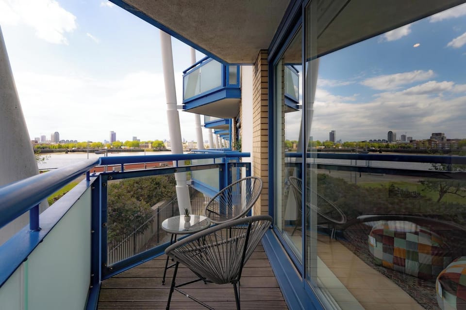 Private direct River facing balcony